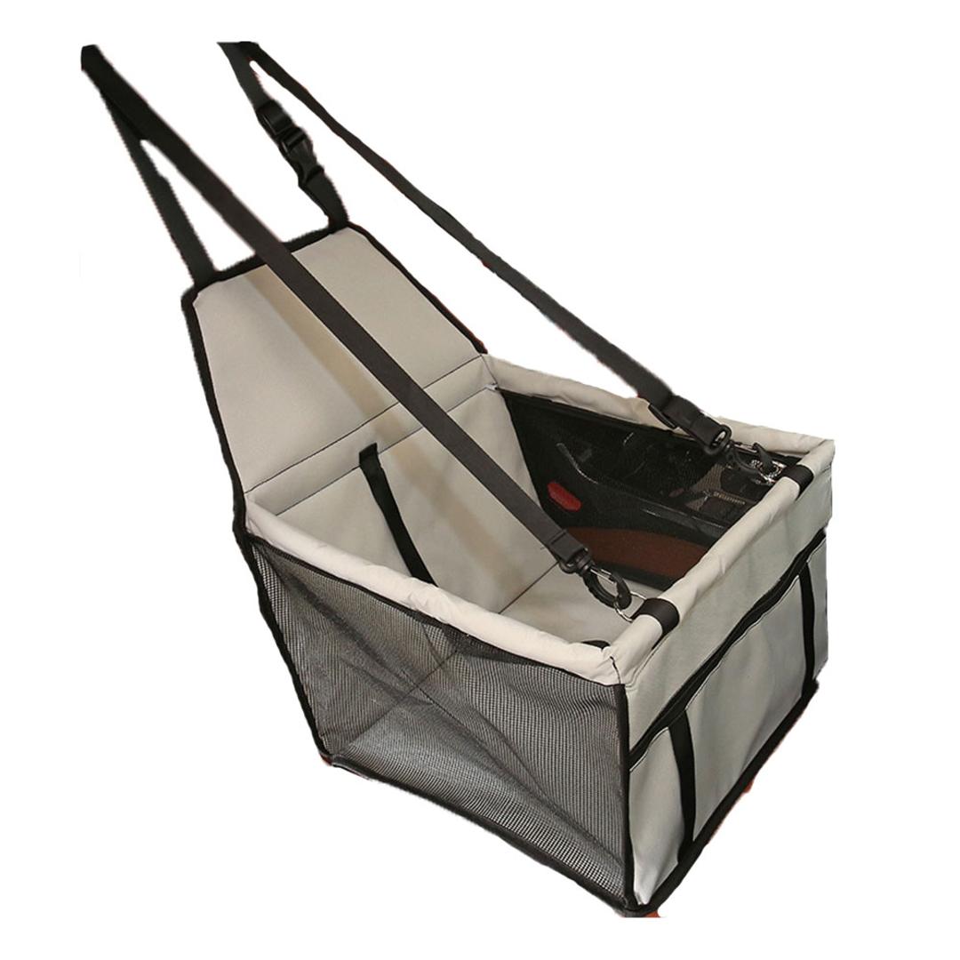 ドライブボックス 犬 猫 通販 小型犬 中型犬 ペット用 ドライブ ペットボックス 折りたたみ コンパクト 旅行 座席 アウトドア お出かけ カー用品 ドライブ用品 カーシート アウトドア ドライブ 犬用品 ペット用品 グレー ・