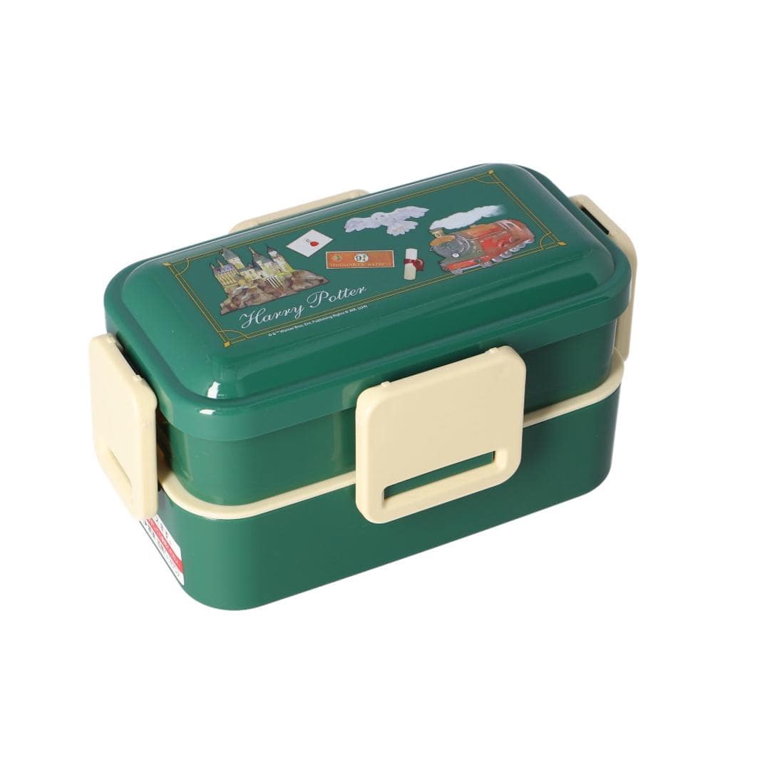 Skater スケーター 弁当箱 2段 ランチボックス キャラクター 通販 弁当 600ml ふわっと弁当箱 食洗機 電子レンジ レンジ 抗菌 仕切り スリム コンパクト 電子レンジ可 食洗機可 フタ ドーム型 くっつきにくい 汁漏れしにくい 4点ロック 収納 便利 ハリーポッター/ホグワーツ ・