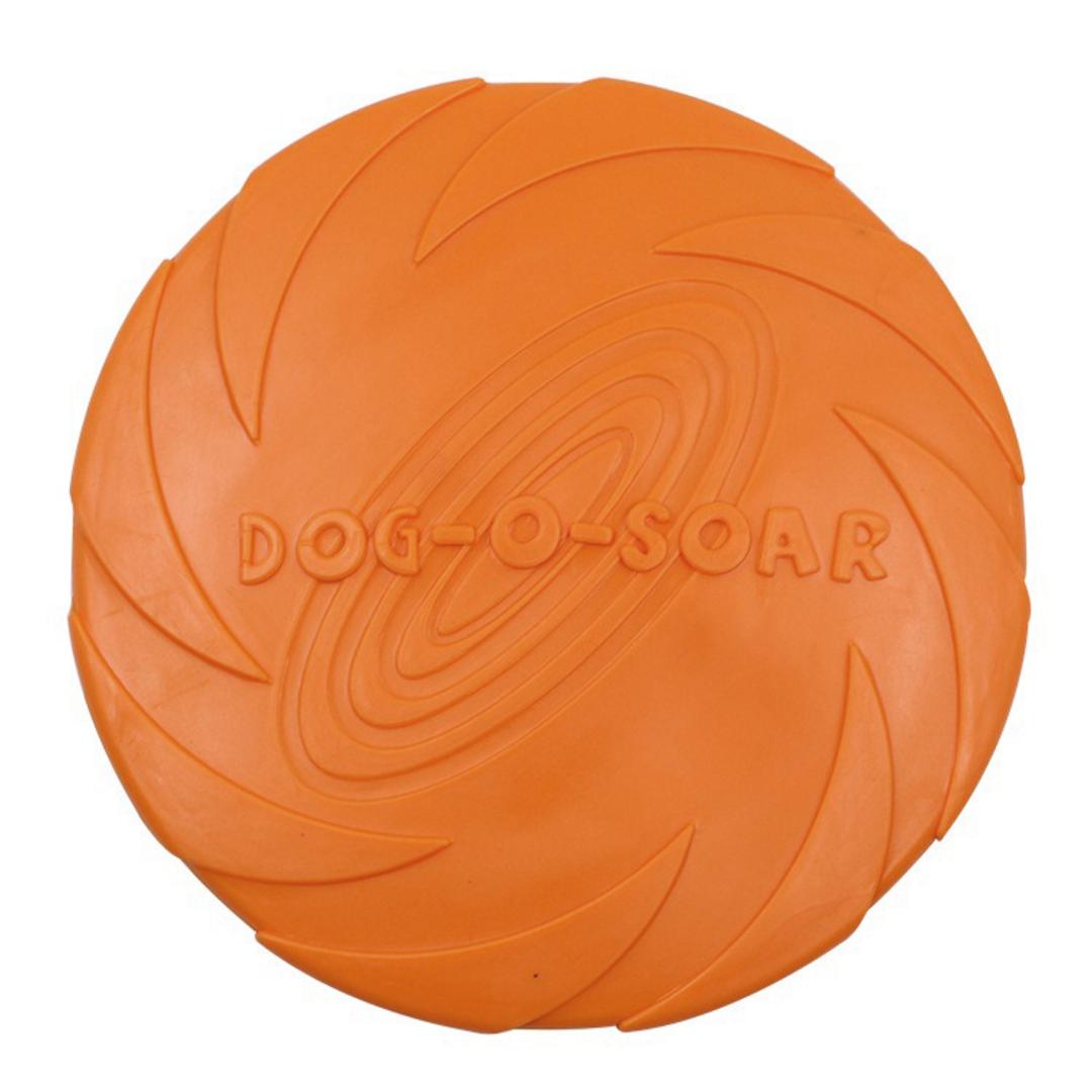 フリスビー 犬 通販 ペット ディスク 柔らかい 投げる玩具 トレーニング ペット おもちゃ ペット玩具 水に浮く プール 海 湖 川 水遊び 天然ゴム 15cm 18cm 玩具 ペット用品 オレンジ 【即日発送】Sサイズ