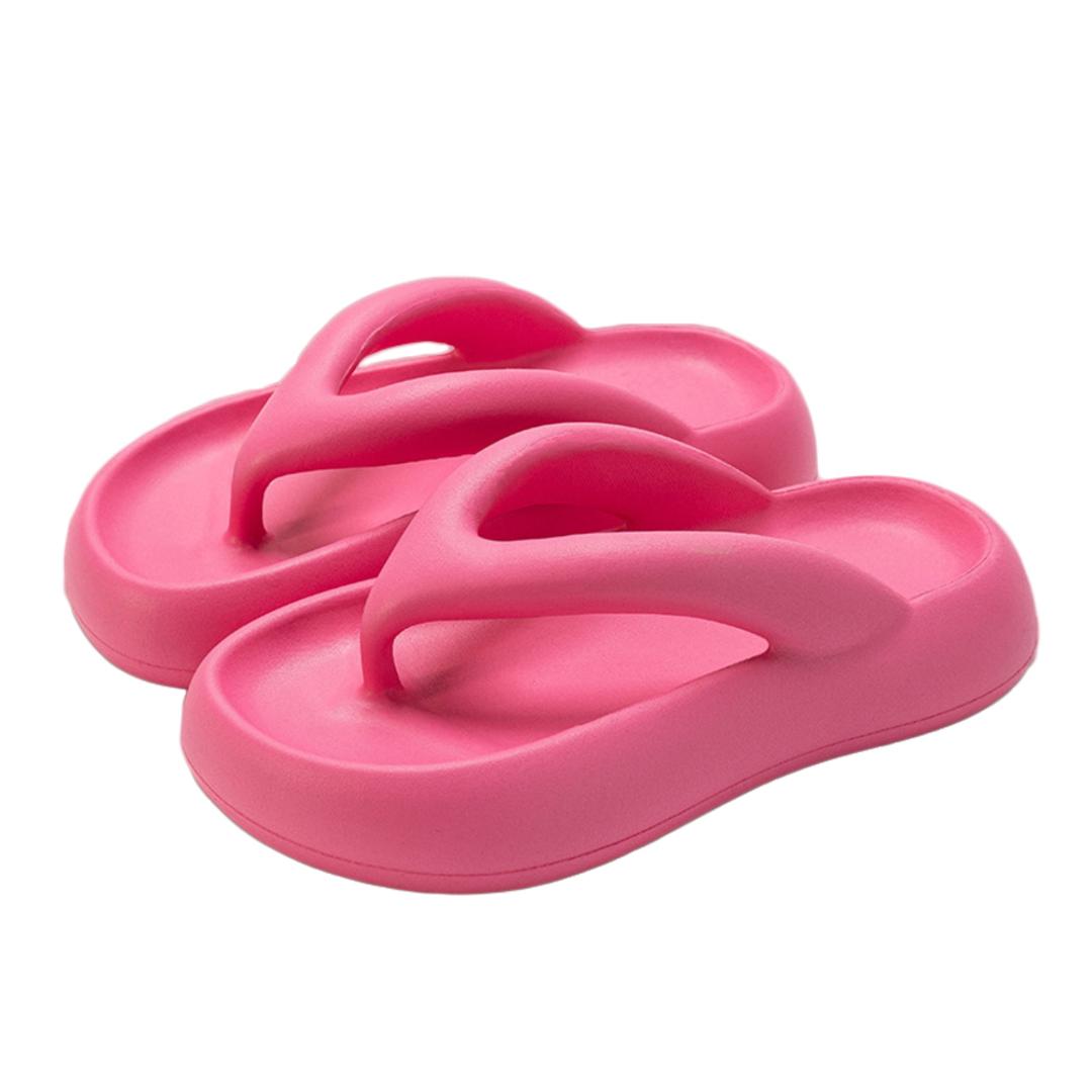 サンダル フリップサンダル 通販 ベーシックサンダル ビーチサンダル スリッパ ルームシューズ 厚底 フリップ 軽量 軽い 歩きやすい 疲れにくい メンズ レディース 着脱が簡単 夏 夏用 男女兼用 カジュアル 通気性 アウトドア お出かけ プール 海 ビーチ ローズピンク 【即日発送】36-37(23-23.5cm)