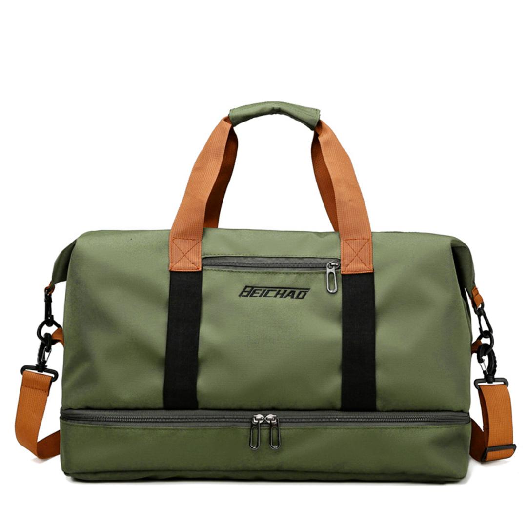 ボストンバッグ 乾湿分離 通販 ボストン バッグ スポーツバッグ ジムバッグ レディース 旅行バッグ 旅行カバン 旅行かばん 旅行鞄 ボストンバック 旅行バック 旅行 大容量 キャリー オン 修学旅行 分離 スペース 軽量 軽い スポーツ ジム ヨガ レディースバッグ グリーン ・