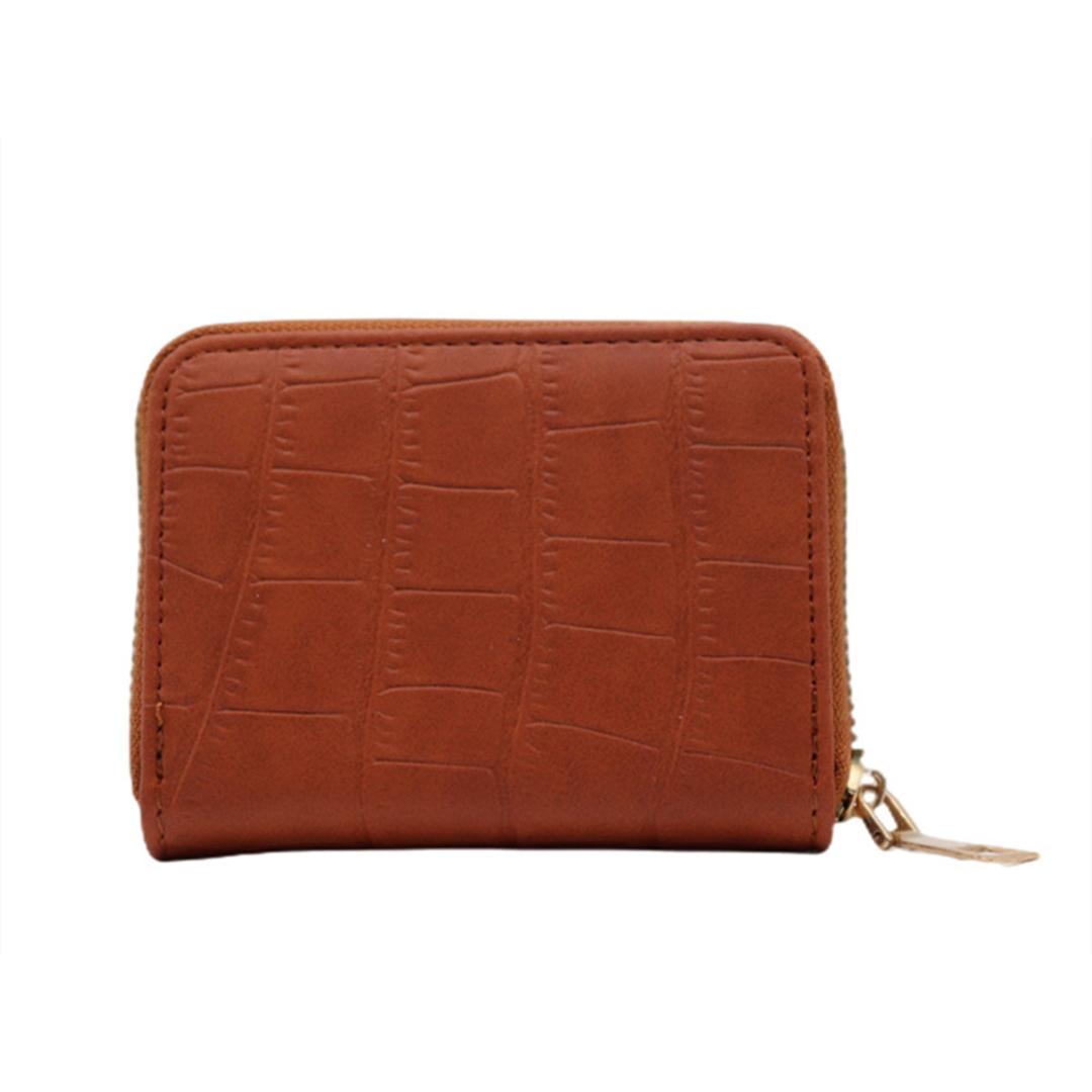 カードケース 財布 通販 クレジットカードケース クレジットカード マルチケース ミニ財布 レディース メンズ じゃばら ラウンドファスナー おしゃれ 大人 シンプル 誕生日 クリスマス ギフト 小物 雑貨 ブラウン ・