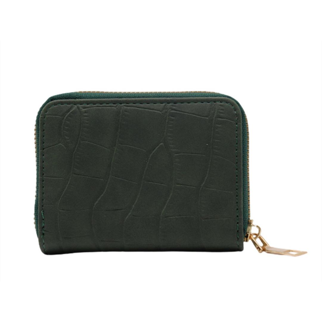 カードケース 財布 通販 クレジットカードケース クレジットカード マルチケース ミニ財布 レディース メンズ じゃばら ラウンドファスナー おしゃれ 大人 シンプル 誕生日 クリスマス ギフト 小物 雑貨 グリーン ・