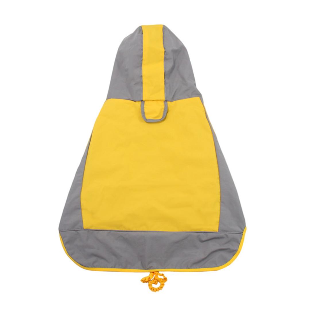 犬 レインコート 中型犬 大型犬 通販 犬用レインコート ペット服 犬服 犬用 カッパ かっぱ 合羽 着せやすい おしゃれ シンプル 無地 フード付き お散歩 雨の日 雪 ドッグウエア ドッグウェア 犬用品 ペットグッズ イエロー 【即日発送】6号