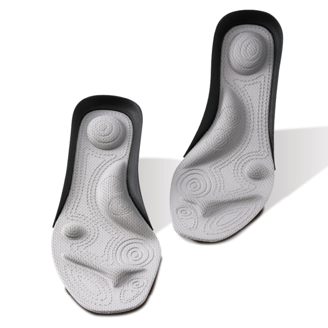 インソール 中敷き 衝撃吸収 通販 パワースリム アクティブインソール 中敷 薄型 薄い 薄手 トレーニング ソール 体幹 姿勢 土踏まず アーチ クッション ウォーキング 健康グッズ 靴ケア用品 グレー M(23.0-23.5cm)