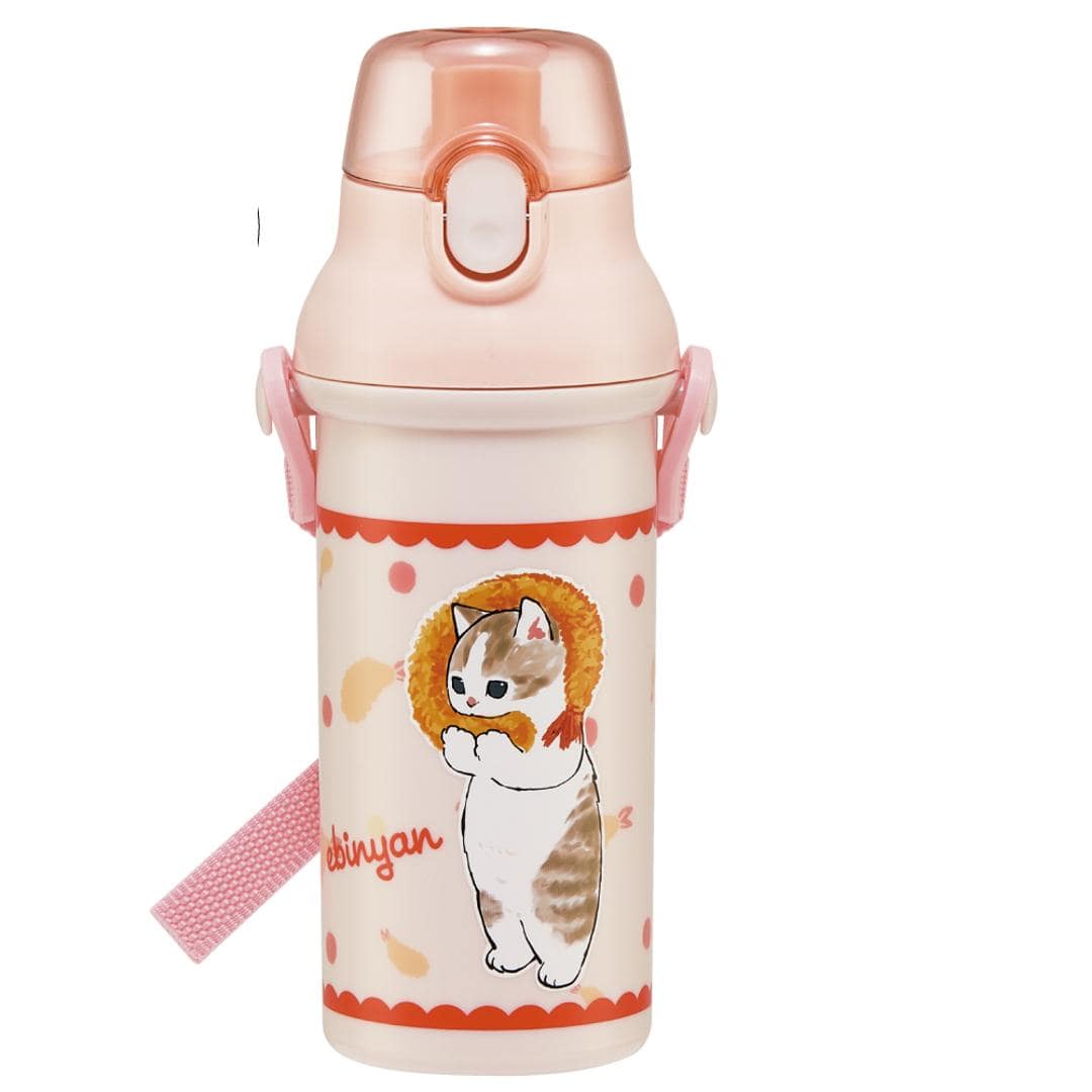 水筒 キッズ 直飲み 通販 抗菌 480ml ワンタッチボトル 大容量 プラスチック製 子ども こども 子供 ショルダー ベルト 食洗 食洗機 通園 通学 小学生 小学校 かわいい mofusand ・