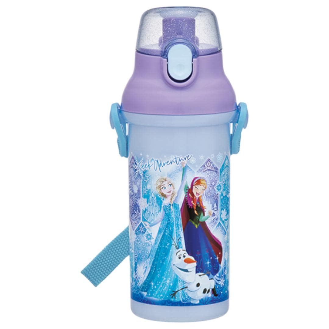 水筒 キャラクター キッズ 480ml 通販 直飲み 食洗機 かわいい ワンタッチ 子供 子ども 男の子 女の子 食洗機対応 軽量 子供用水筒 マグボトル SKATER スケーター かっこいい 可愛い 幼稚園 小学生 ショルダーベルト おしゃれ ギフト アナと雪の女王25 ・