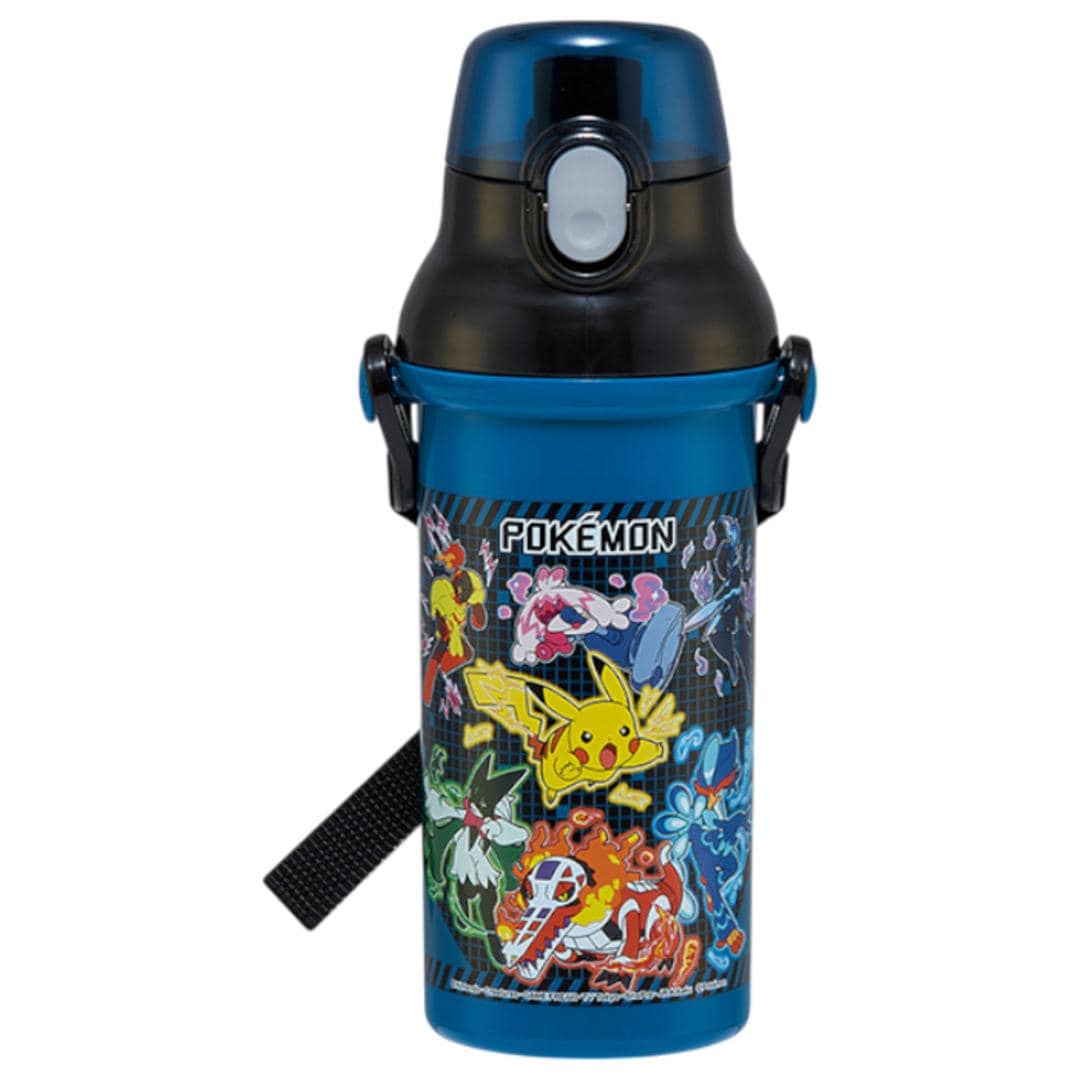 水筒 キャラクター キッズ 480ml 通販 直飲み 食洗機 かわいい ワンタッチ 子供 子ども 男の子 女の子 食洗機対応 軽量 子供用水筒 マグボトル SKATER スケーター かっこいい 可愛い 幼稚園 小学生 ショルダーベルト おしゃれ ギフト ポケットモンスター25 ・