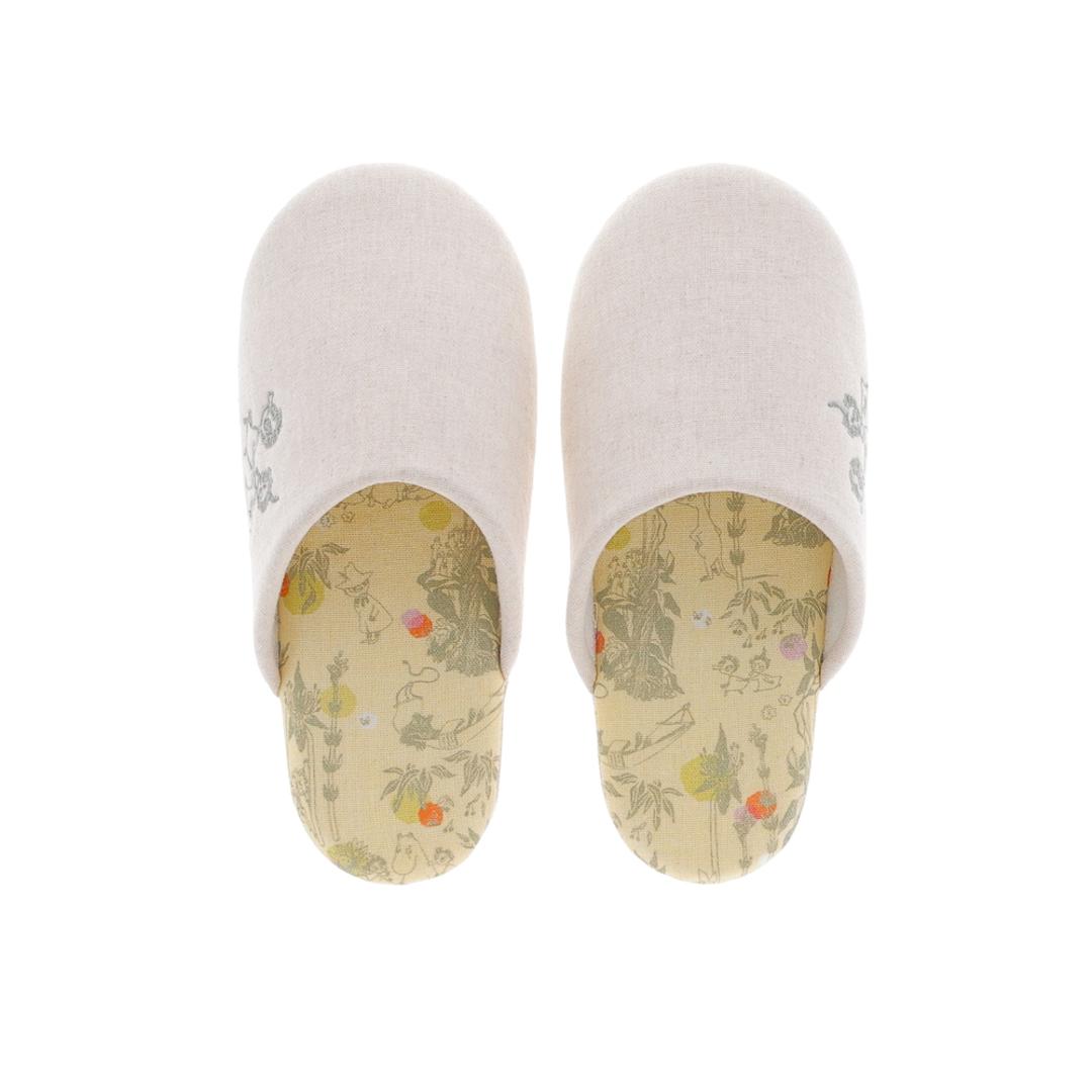 スリッパ レディース 通販 ルームシューズ キャラクター ルームスリッパ 室内履き 室内ばき 部屋ばき 室内 シューズ 洗える 北欧 綿100% コットン 来客用 ギフト 贈り物 キャラクターグッズ 生活雑貨 かわいい おしゃれ ムーミン/初夏 ・