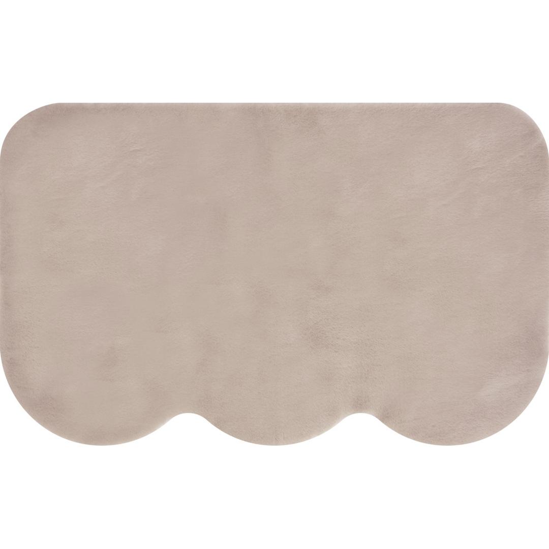 インテリアマット 50x80 通販 マット マルチマット 玄関マット フロアマット 滑り止め すべり止め ふわふわ フワフワ さらさら サラサラ 洗える 丸洗い 毛足 長め ラビットファー調 pupumof シンプル 無地 寝室 玄関 リビング インテリア ダスティピンク ・