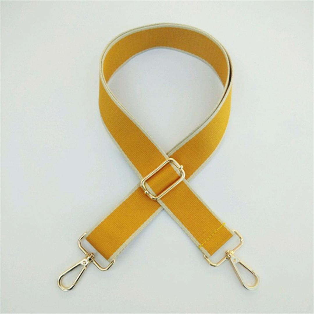 ショルダーストラップ バッグ 通販 ショルダーベルト ベルト ストラップ バッグストラップ 付け替え 小物 バッグ 長さ調節可 太め 幅広 肩掛け 斜めがけ カバン用 ショルダー 肩紐 着せ替え シンプル おしゃれ アクセサリー 小物 レディース メンズ イエロー ・