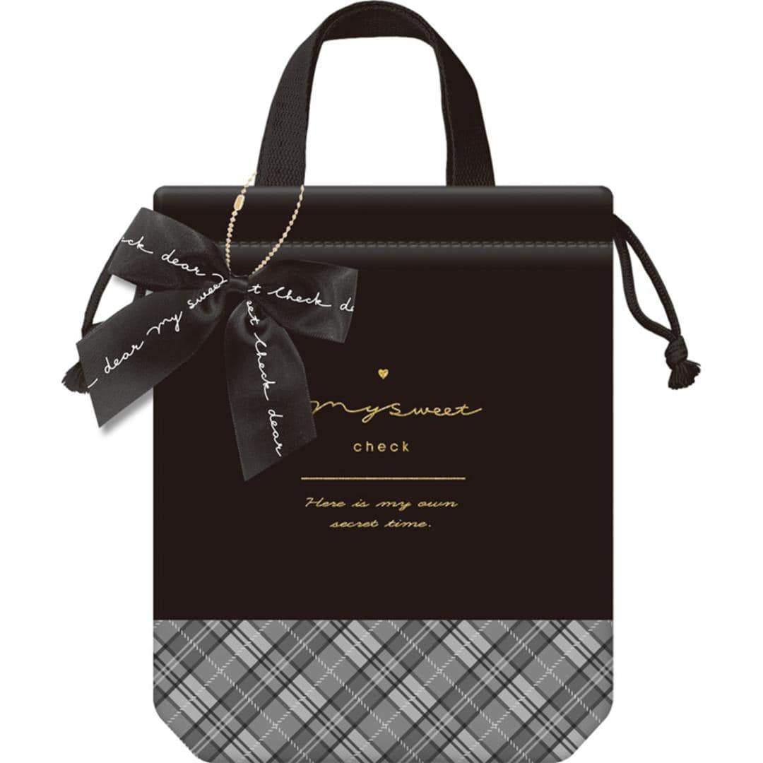 シューズケース キッズ 通販 上履き入れ シューズ入れ シューズバッグ 保育園 幼稚園 小学校 小学生 子供 こども うわばき 上履き 体育館シューズ 運動靴入れ 靴入れ 巾着 巾着袋 巾着バッグ 入園準備 入学準備 入学祝い 卒園 靴袋 キッズファッション マイスイートチェック/ブラック ・