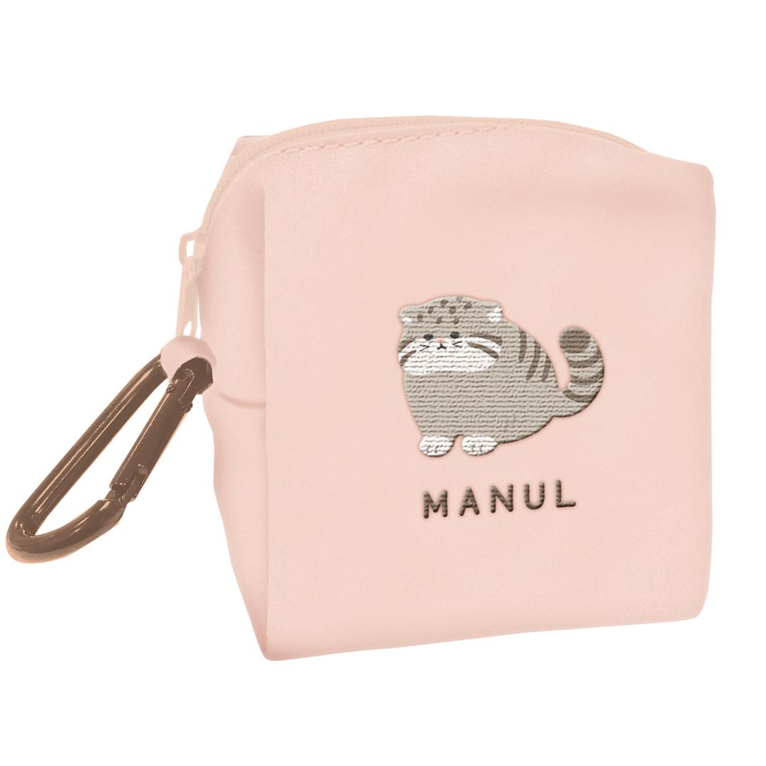 カラビナ ミニ ポーチ 通販 ミニポーチ カラビナ付き 化粧ポーチ コスメポーチ メイクポーチ 小物入れ 小さめ レディース 女性 女の子 コンパクト クーリア リップ 化粧品 可愛い かわいい おしゃれ オシャレ 持ち運び 旅行 ギフト レアアニマルマヌルネコ ・