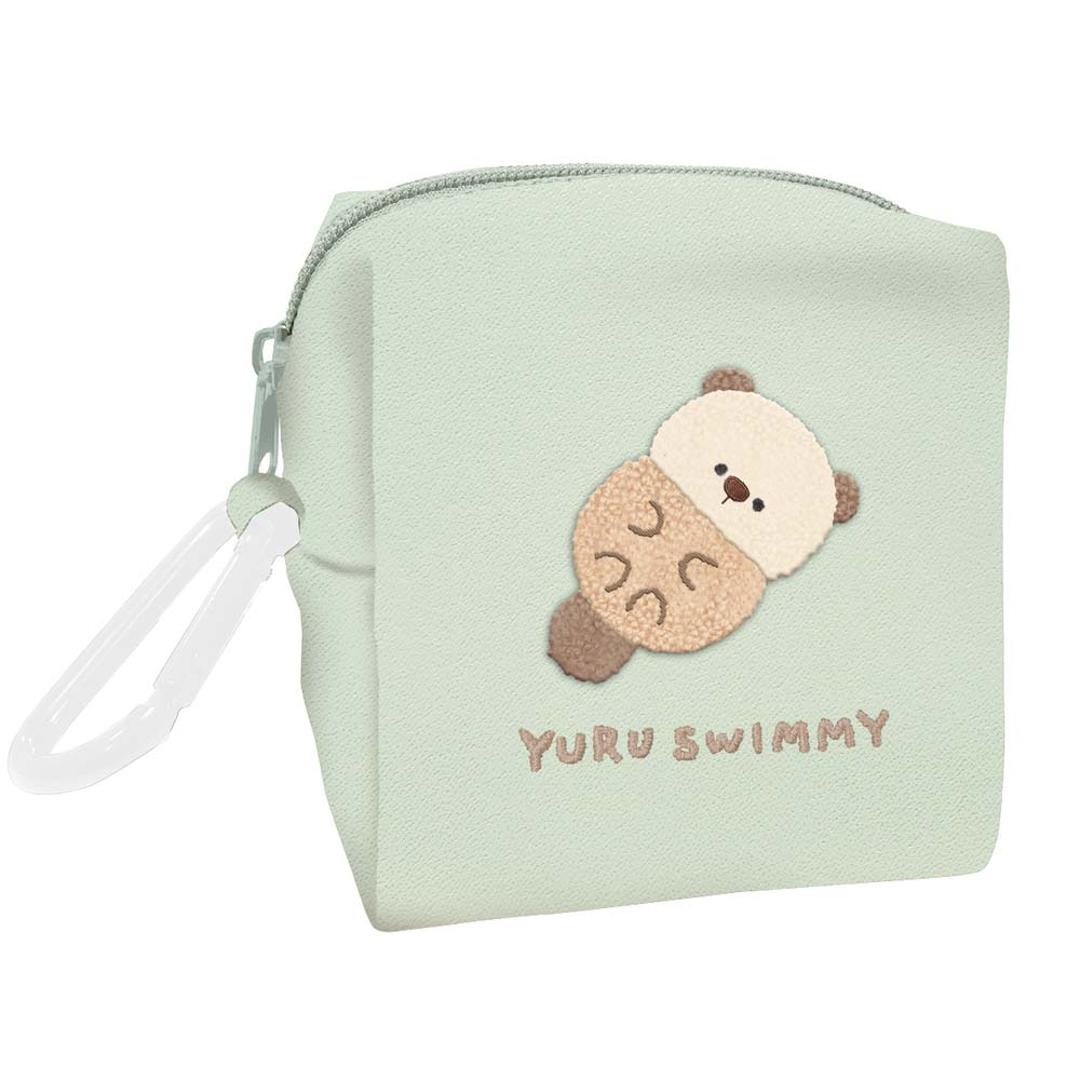 カラビナ ミニ ポーチ 通販 ミニポーチ カラビナ付き 化粧ポーチ コスメポーチ メイクポーチ 小物入れ 小さめ レディース 女性 女の子 コンパクト クーリア リップ 化粧品 可愛い かわいい おしゃれ オシャレ 持ち運び 旅行 ギフト ゆるすいみーラッコ ・