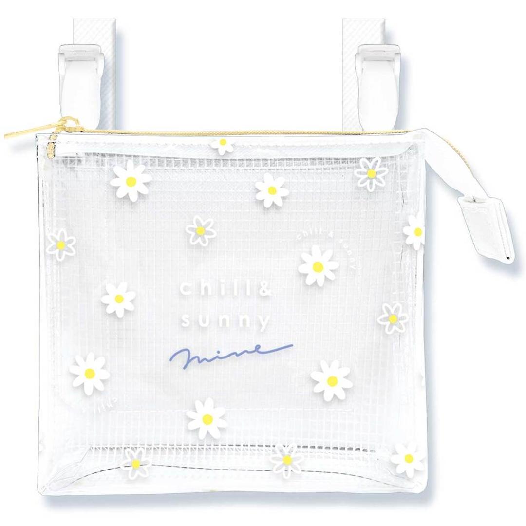 移動ポケット 2ポケット クリア 通販 クリップポケット ポシェット ポケット 小物入れ マルチポーチ ポーチ クリップ付き マルチポッケ ハンカチ入れ ティッシュ入れ 収納 透明感 クリアタイプ 持ち歩き 子供用 キッズ 女の子 男の子 チルミーサニー ・