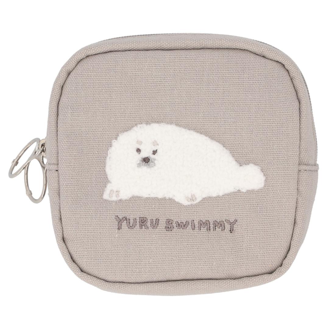 クーリア ポーチ ミニポーチ 通販 化粧ポーチ コスメポーチ ダブルファスナー メイクポーチ ミニサイズ 小物入れ 小さめ レディース 女性 女の子 コンパクト リップ 化粧品 可愛い かわいい おしゃれ オシャレ 持ち運び 旅行 ギフト 贈り物 イヤホン ゆるすいみーあざらし ・