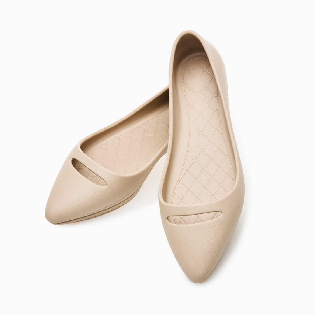 リカバリーサンダル パンプス 通販 フラットパンプス レインパンプス リカバリー PROFEEL プロフィール リカバリーパンプス PRF-001 軽量 軽い 耐水 洗える 履きやすい 歩きやすい 疲れにくい レディースシューズ レディース靴 ベージュ S(22.5-23cm)