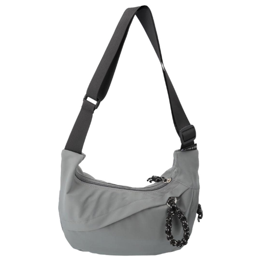 ショルダーバッグ ナイロン ミニ 軽量 多収納 レディース 通販 ショルダーバック 斜めがけバッグ マザーズバッグ 小さめ 軽い メンズ シンプル 無地 アウトドア スポーツ 旅行 サブバッグ おでかけ 男性 女性 男子 女子 250153 男女兼用バッグ GRAY ・