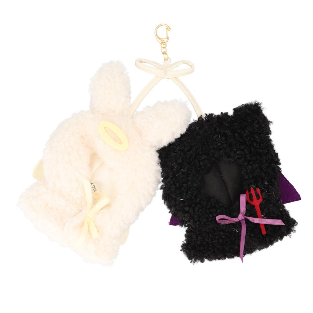 ぬいぐるみキーホルダー 通販 推し活 ぬいぐるみ 服 ポンチョ ぬいポンチョ 15cm 天使と悪魔 15cmぬい推奨 推しぬい にこいち 双子 ぬい 人形 マスコット ぬい服 ぬい活 ぬい撮り Appel Toi アペルトワ 250157 ファッション小物 天使/悪魔 ・