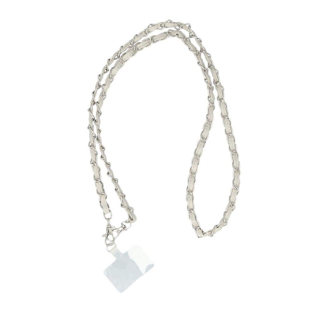 スマホストラップ ショルダー 通販 スマホショルダー スマホ ストラップ チェーンストラップ のみ スマートフォンストラップ ショルダーストラップ チェーン レディース 大人 かわいい おしゃれ 斜めがけ 400277 スマートフォンアクセサリー グレー ・