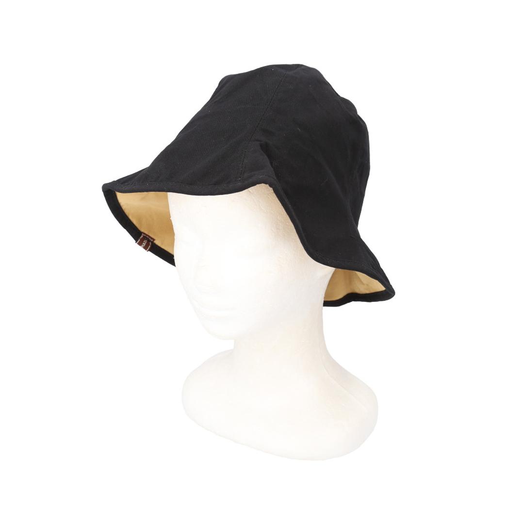 ハット 帽子 レディース 通販 チューリップハット おしゃれ シンプル 無地 可愛い オシャレ かわいい リバーシブル 通勤 通学 日よけ 日除け 運動会 アウトドア 女性 女子 2WAYバックギャザーチューリップハット 401513 レディース帽子 ブラック ・