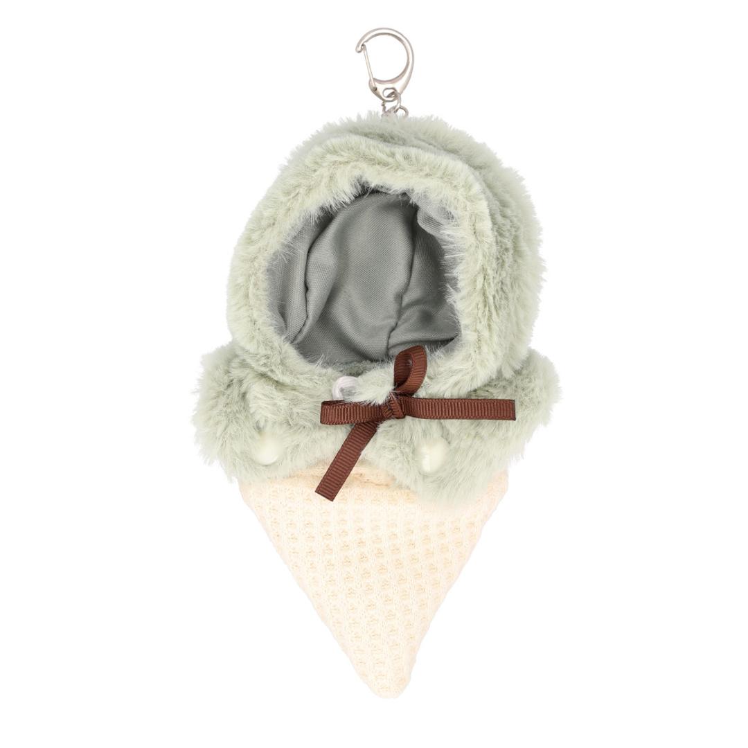 ぬい 着ぐるみ アイスクリーム 通販 推し活 アイス ぬいぐるみキーホルダー ぬいぐるみ 服 ぬい服 ポンチョ ぬいポンチョ 10cm 推しぬい ぬい活 Appel Toi アペルトワ チャーム バッグチャーム かわいい 810024 ファッション小物 GREEN ・