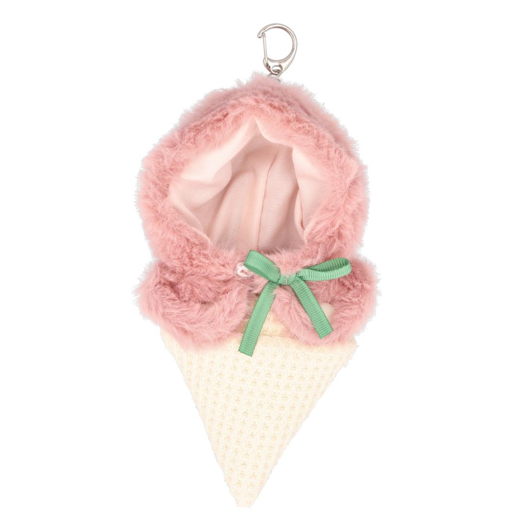 ぬい 着ぐるみ アイスクリーム 通販 推し活 アイス ぬいぐるみキーホルダー ぬいぐるみ 服 ぬい服 ポンチョ ぬいポンチョ 10cm 推しぬい ぬい活 Appel Toi アペルトワ チャーム バッグチャーム かわいい 810024 ファッション小物 PINK ・