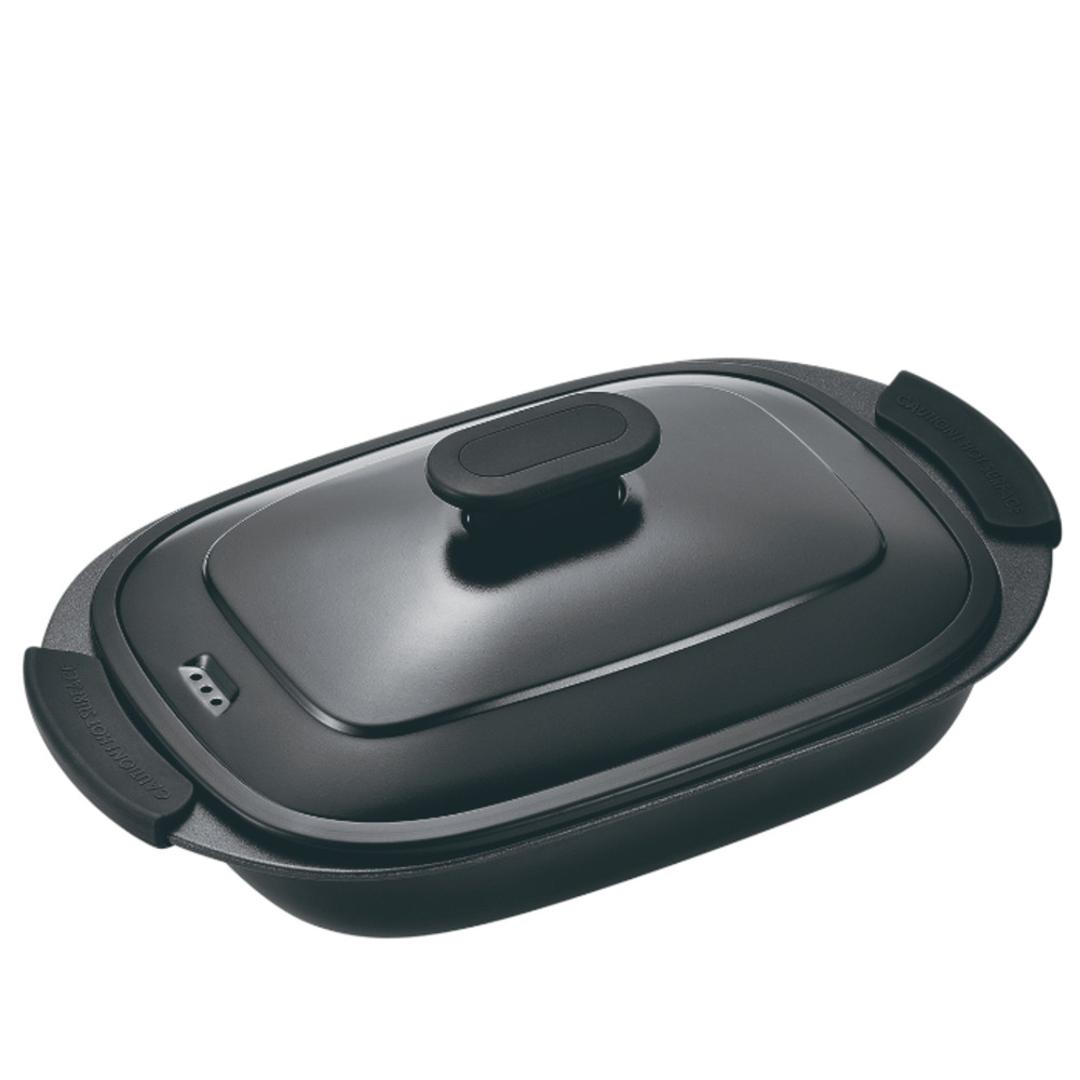 電子レンジ調理器具 レンジパン 通販 ヒロショウ RGPS-01 レンジグリルパン 電子レンジ専用 レンジ 調理器 グリルパン 電子レンジ グリルプレート 魚焼きグリル 蒸し料理 蒸し器 時短料理 肉 野菜 レシピ付き 電子レンジ調理用品 電子レンジ用調理器具 ブラック ・