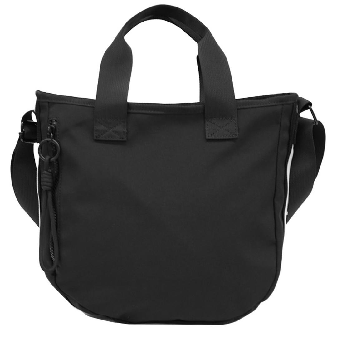 L.R.M バッグ RK-1075 通販 トートバッグ ショルダーバッグ 斜めがけバッグ 2way ミニショルダーバッグ レディース メンズ 小さめ おしゃれ シンプル 無地 ライン 通勤 通学 旅行 アウトドア スポーツ サブバッグ レディースバッグ ブラック ・