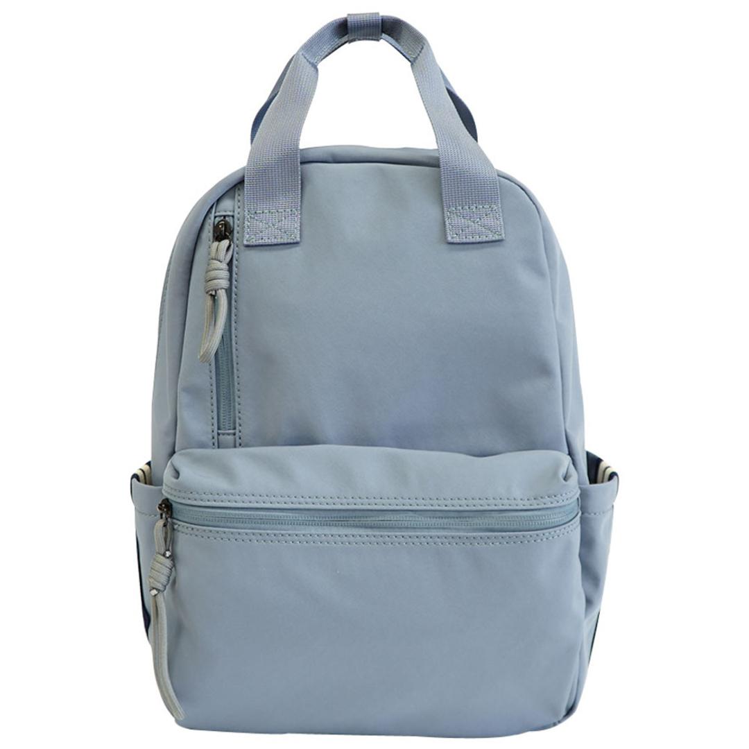 L.R.M バッグ RK-1084 通販 リュック リュックサック デイパック バックパック マザーズバッグ ママリュック レディース メンズ おしゃれ シンプル 無地 ライン 大容量 A4 通勤 通学 旅行 アウトドア スポーツ 男女兼用バッグ ブルー ・