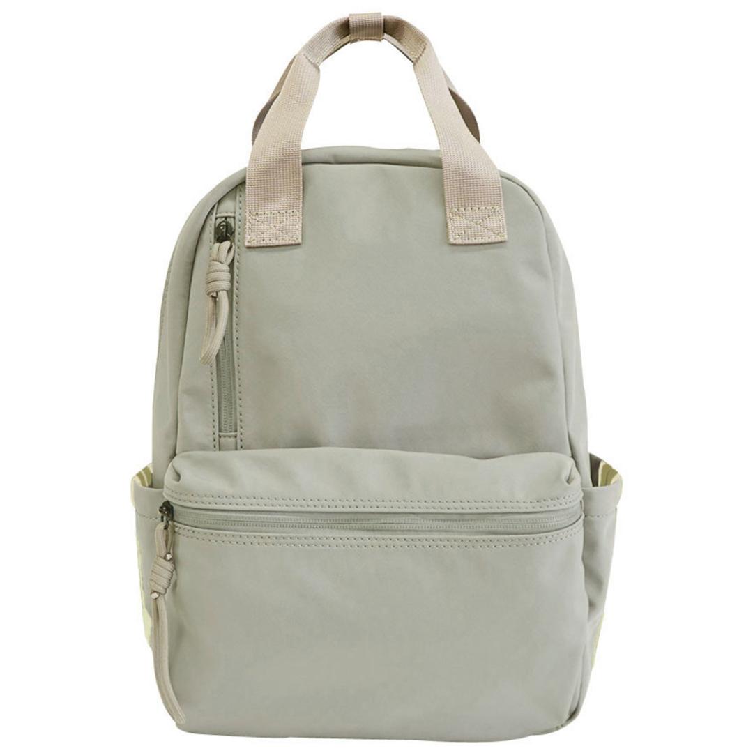 L.R.M バッグ RK-1084 通販 リュック リュックサック デイパック バックパック マザーズバッグ ママリュック レディース メンズ おしゃれ シンプル 無地 ライン 大容量 A4 通勤 通学 旅行 アウトドア スポーツ 男女兼用バッグ グレーベージュ ・