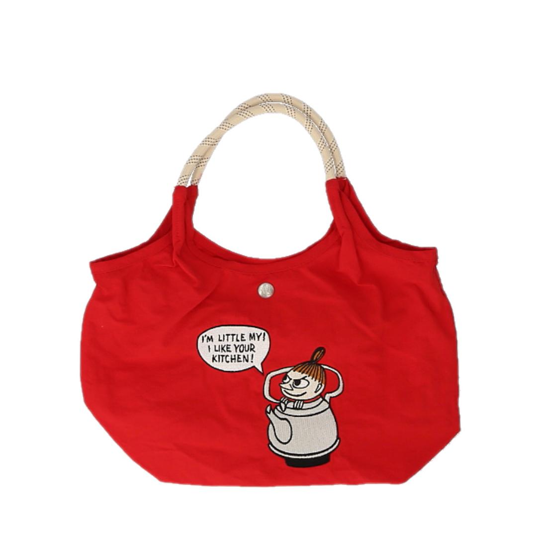 MOOMIN ムーミン トート 2way 通販 ショルダーバッグ 手提げ トートバッグ トートバック ショルダーバック 肩掛け 斜めかけ ななめ掛け サブバック サブバッグ ショルダー調整可 かわいい 可愛い 男女兼用 ユニセックス 贈り物 ギフト レッド/リトルミイ ・