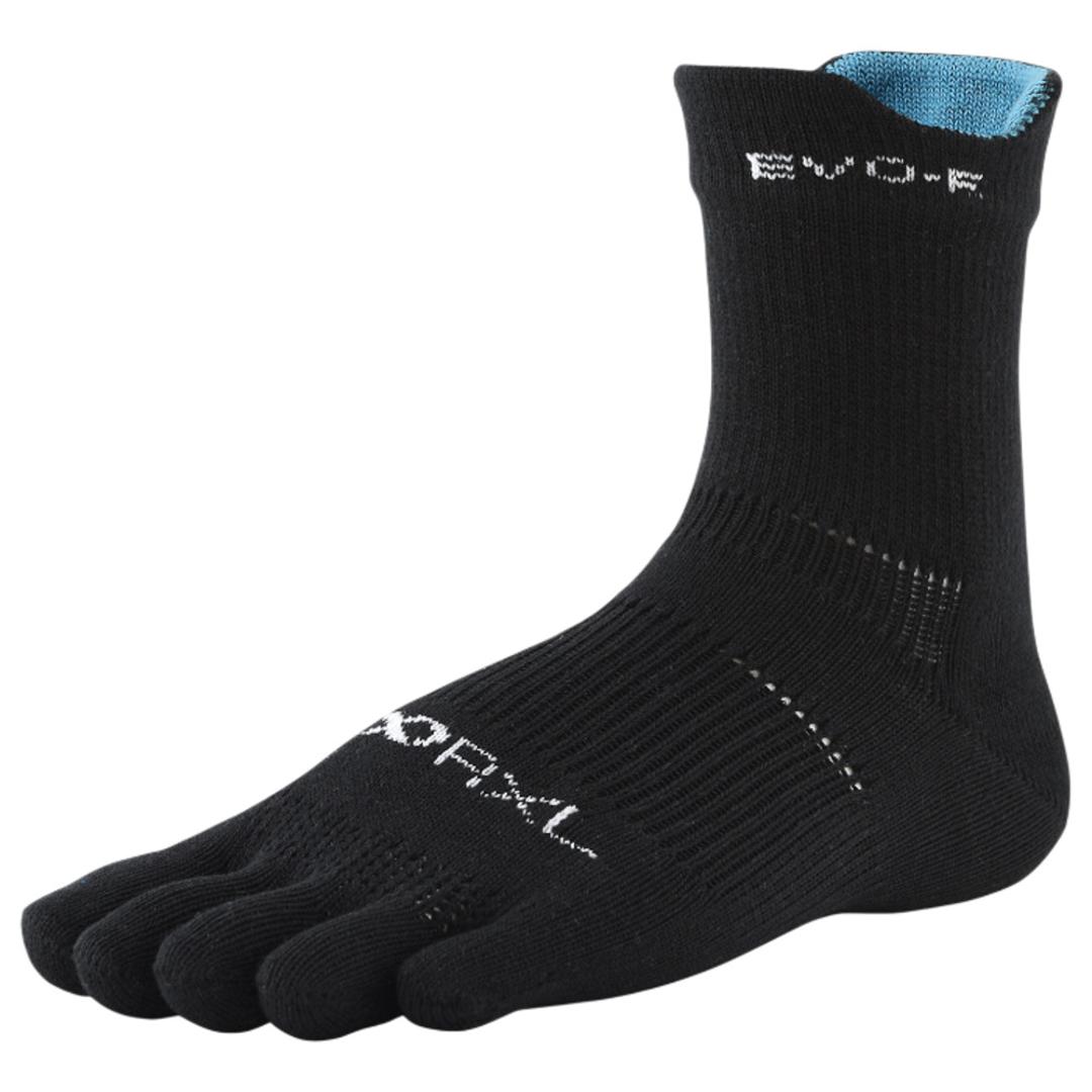 靴下 5本指 ソックス 通販 5本指ソックス アールエル RxL 足首の冷え対策 防寒 通気性 耐久性 ユニセックス ランニングソックス スポーツソックス マラソン メンズ レディース アウトドア 登山 ウォーキング ギフト 贈り物 武田レッグウェア ブラック S(22-24cm)