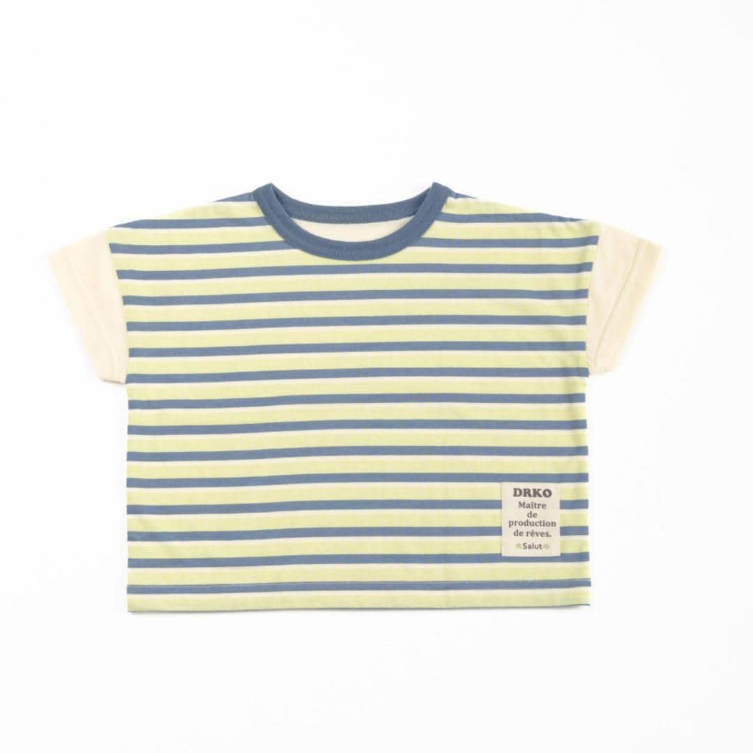 キッズ Tシャツ おしゃれ 男の子 通販 半袖Tシャツ カットソー キッズTシャツ ボーダー 天竺 子供 こども 子ども かわいい 可愛い ボーイズ 夏 春夏 トップス 子供服 子ども服 ベビー服 Aenak アエナック 31235 キッズファッション アイボリー 100cm