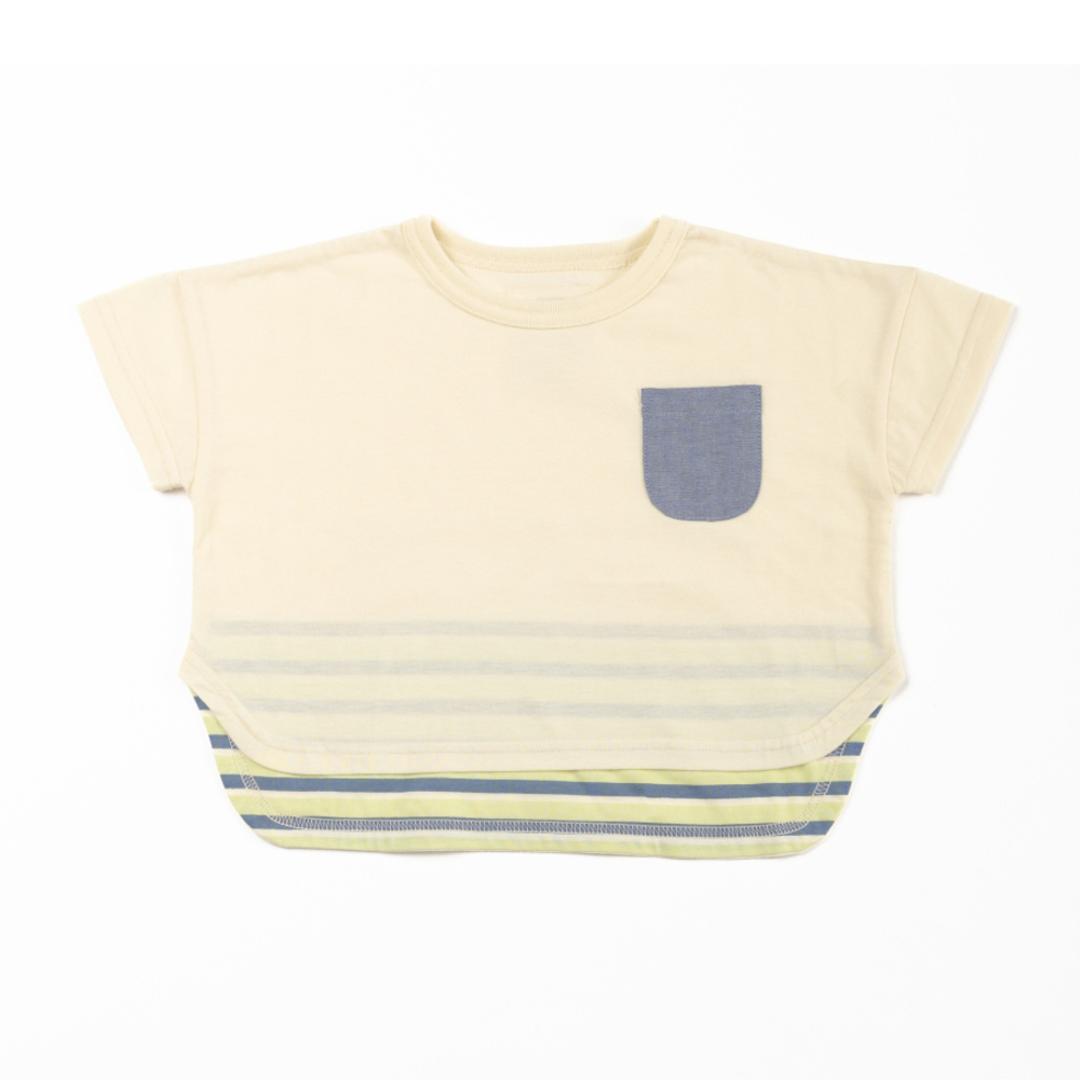 キッズ Tシャツ おしゃれ 男の子 通販 半袖Tシャツ カットソー キッズTシャツ ポケット付き 天竺 子供 こども 子ども かわいい 可愛い ボーイズ 夏 春夏 トップス 子供服 子ども服 ベビー服 Aenak アエナック 31236 キッズファッション アイボリー 100cm