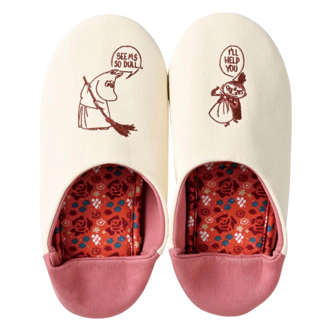 ルームシューズ ムーミン 通販 MOOMIN スリッパ ルームスリッパ かわいい レディース 室内用 部屋履き 室内履き 可愛い おしゃれ 部屋ばき 室内ばき オシャレ 北欧風 ギフト インテリア 贈り物 学校行事 歩きやすい お祝い ナチュラル リトルミイとおしゃべり ・