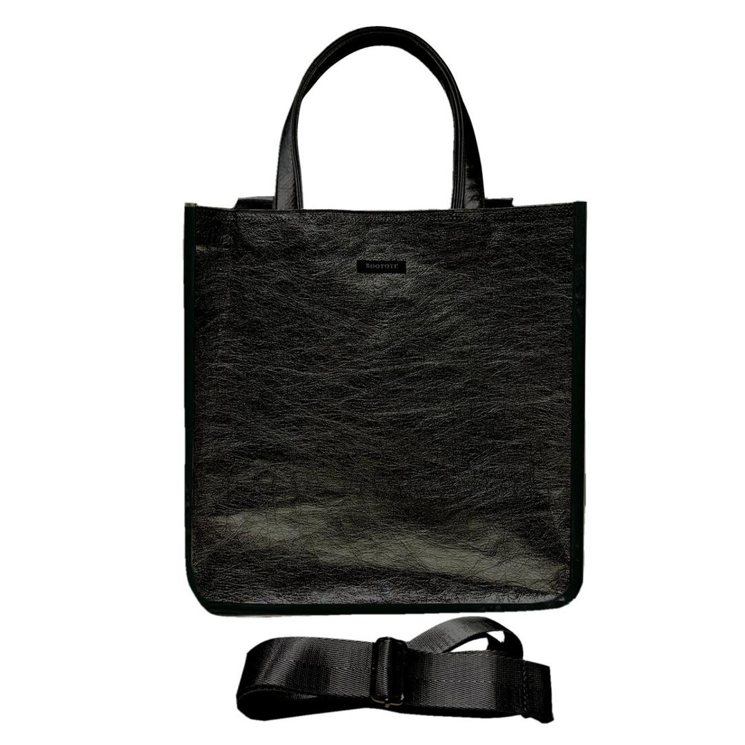 ルートート トートバッグ ROOTOTE 1032 通販 トートバック 2way ショルダー 斜めがけバッグ レディース A4 通勤 通学 おしゃれ シンプル 軽量 軽い 上品 きれいめ 大人 かわいい オシャレ 肩掛け 仕事 ビジネス SQUARE スクエア BLACK ・