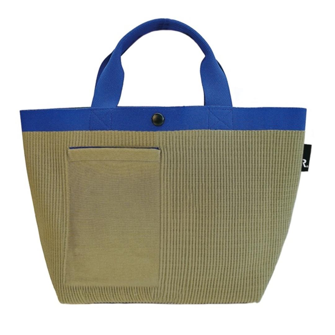 ルートート トートバッグ ROOTOTE 1035 通販 トートバック 小さめ レディース 通学 通勤 手提げバッグ 手提げ袋 手提げかばん 手提げカバン 手提げ鞄 おしゃれ シンプル 無地 配色 ニット 大人 かわいい 自立 R-full DELI デリ BLUE ・