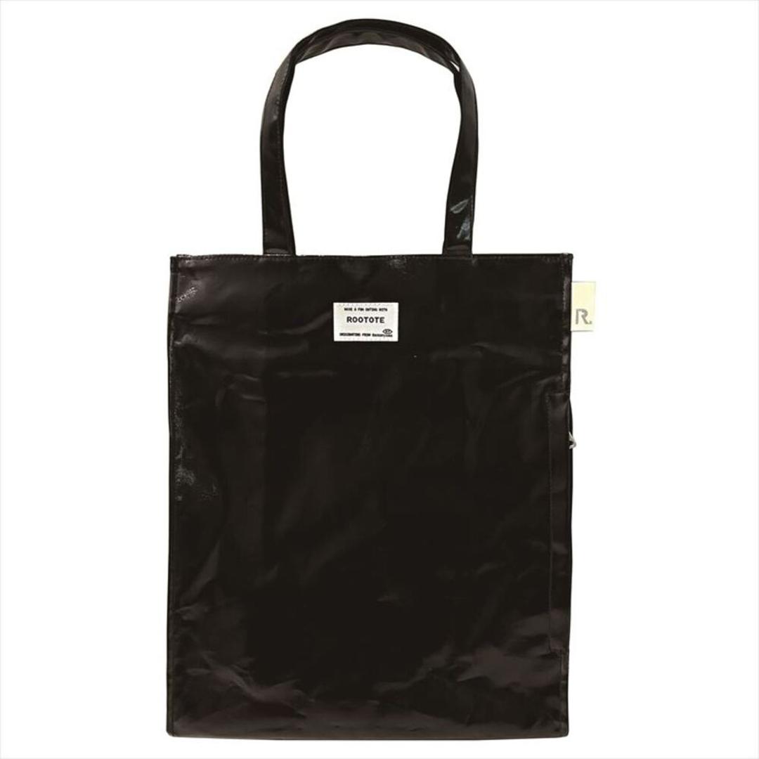 ルートート トートバッグ ROOTOTE 1201 通販 EU.アーキャトル.ラミネート-G トートバック レッスンバッグ 肩掛け A4 縦型 レッスンバック サブバッグ シンプル 無地 レディース おしゃれ かわいい 雨の日 母の日 プレゼント バッグ バック BLACK ・