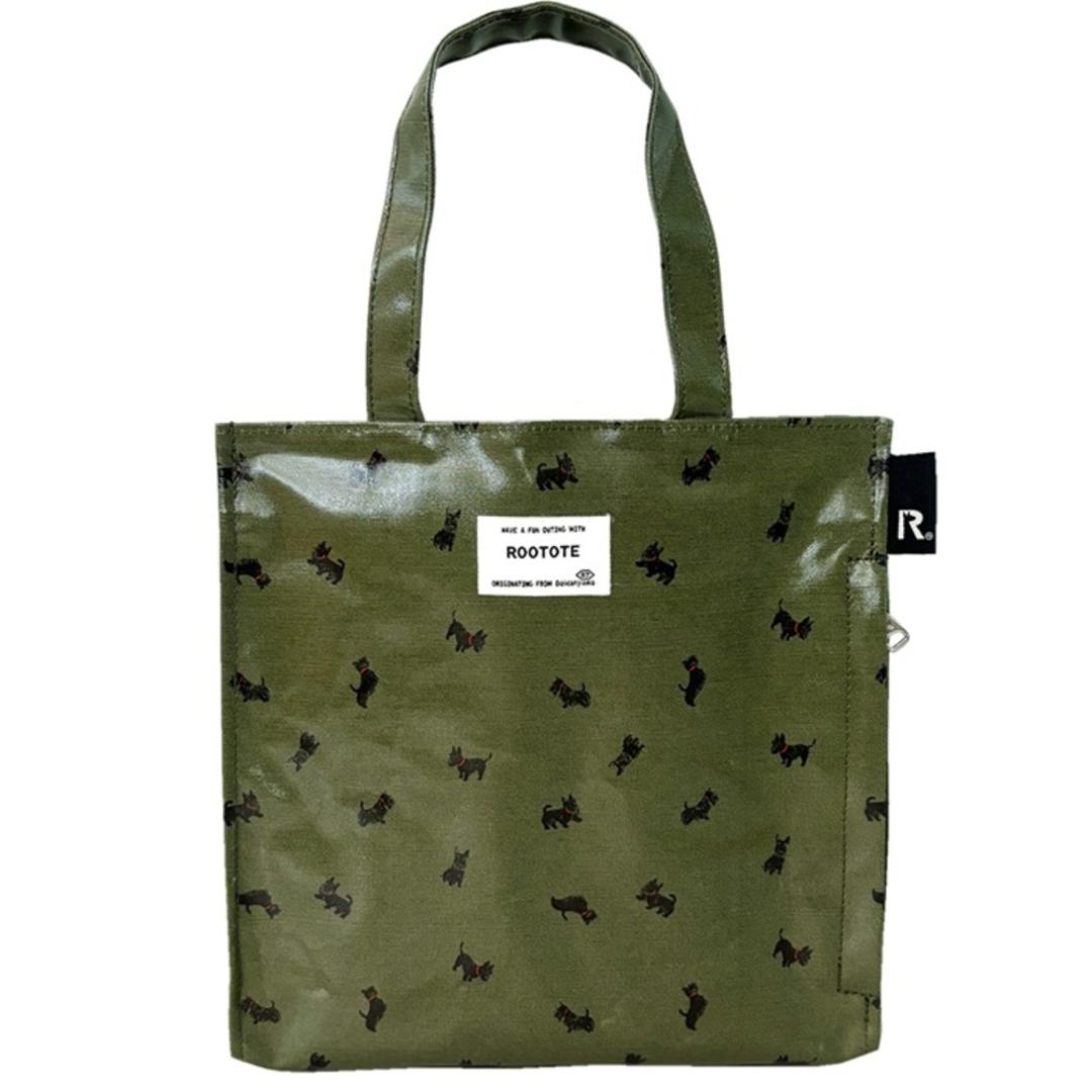 ROOTOTE ルートート トートバッグ 3601 通販 ラミネート トートバック 手提げバッグ ランチトート サブバッグ レディース 小さめ 通勤 通学 軽量 軽い 撥水 マチあり マチ広め SQUARE スクエア シンプル かわいい レディースバッグ Granpa ・
