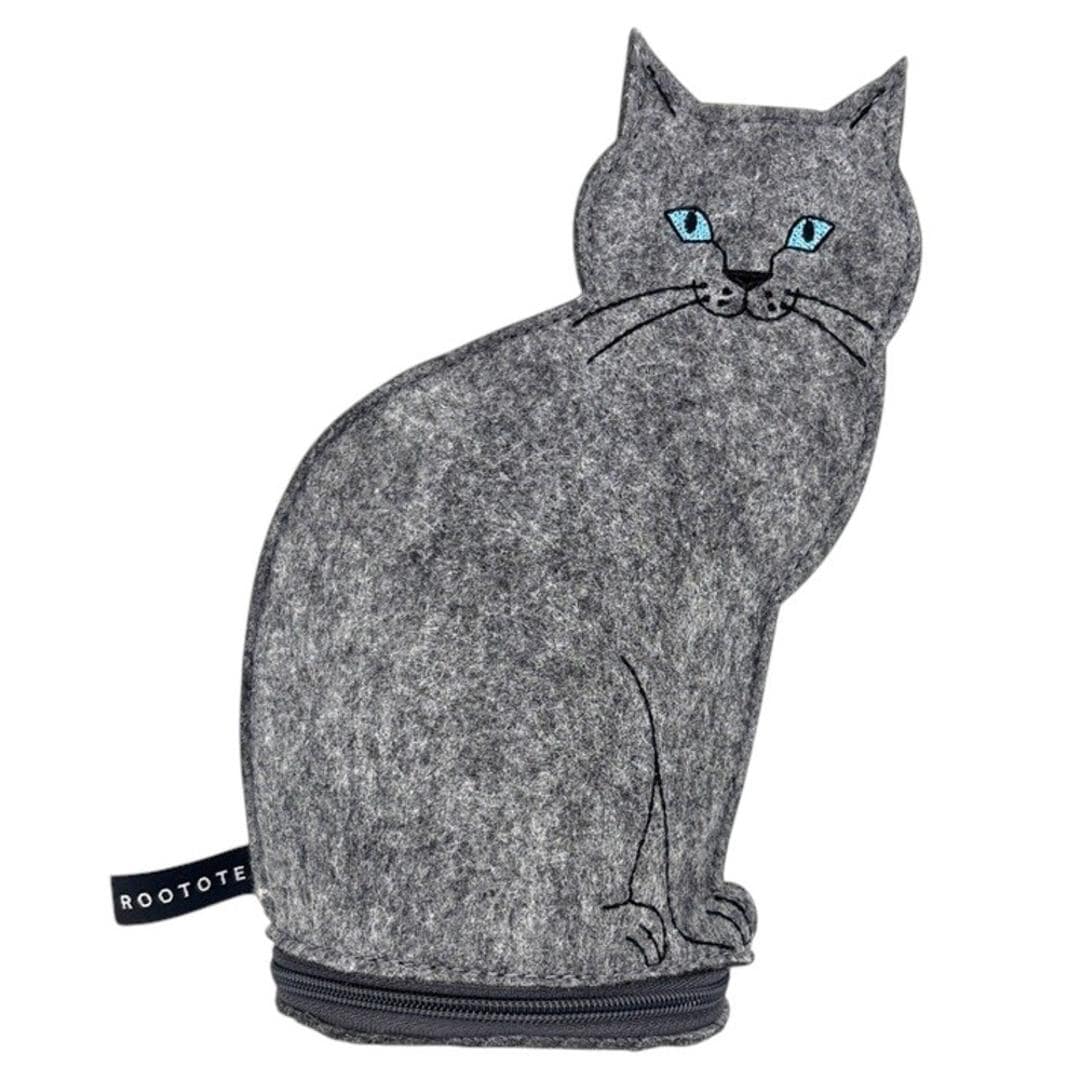 ルートート ROOTOTE ポーチ 3622 通販 ねこ 猫 ネコ 小物入れ コスメポーチ ペンケース メイクポーチ メガネケース レディース おしゃれ かわいい フェルト withROO ウィズルー ウイズルー オスワリネコ インテリア レディースバッグ HAI ・