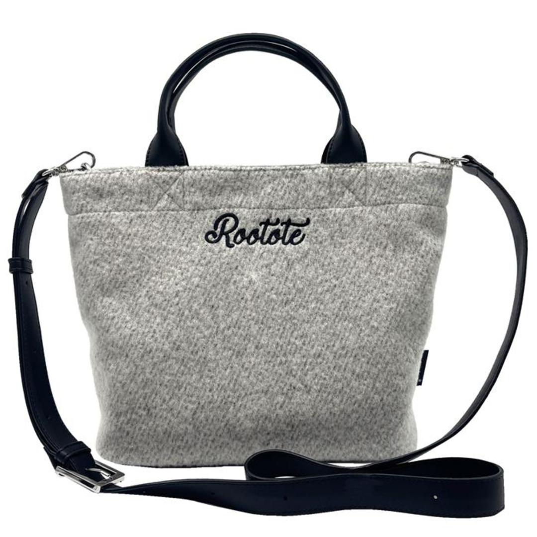 ルートート ROOTOTE ショルダーバッグ 3653 通販 ショルダーバック 斜めがけバッグ 2way トートバッグ 小さめ 通勤 通学 SQUARE スクエア シンプル 無地 ふわふわ おしゃれ かわいい マチあり 旅行 きれいめ レディースバッグ IVORY ・