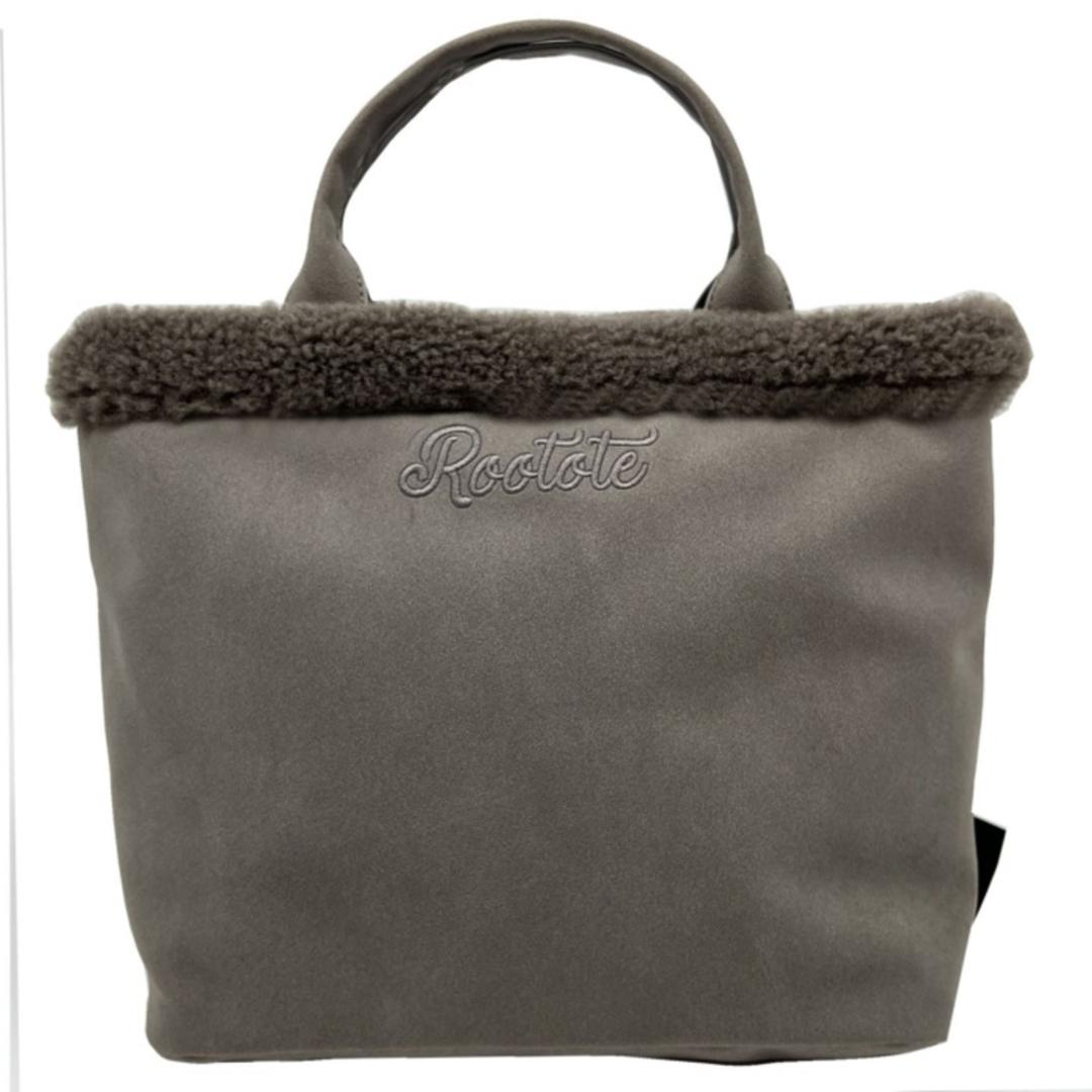 ルートート ROOTOTE ショルダーバッグ 3654 通販 ショルダーバック 斜めがけバッグ 2way トートバッグ 小さめ 通勤 通学 SQUARE スクエア シンプル 無地 ふわふわ おしゃれ かわいい マチあり 旅行 きれいめ レディースバッグ GRAY ・