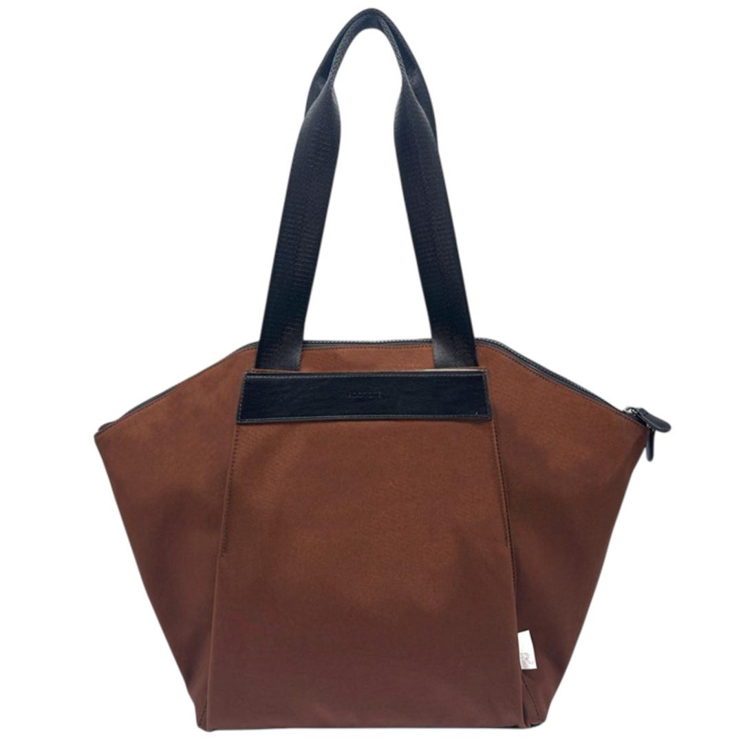 ROOTOTE ルートート トートバッグ 3669 通販 トートバック 肩掛けバッグ 通勤バッグ ビジネスバッグ ファスナー付き ナイロン A4 大容量 レディース 通勤 通学 軽量 軽い 大きめ 旅行 おしゃれ シンプル 大人 13インチPC MEDIUM Cacaobrown ・