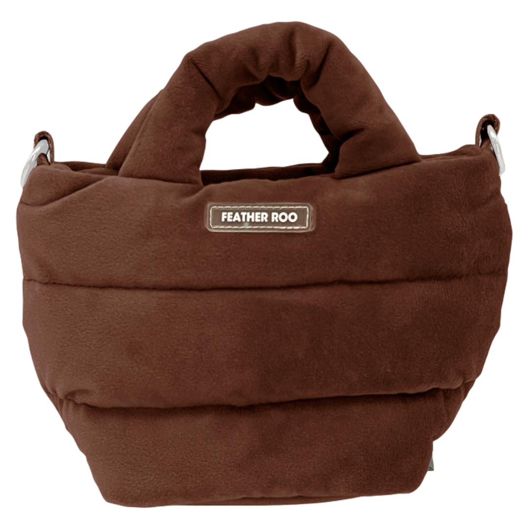 ルートート ROOTOTE ショルダーバッグ 3688 通販 斜めがけバッグ 2way ミニバッグ トートバッグ ハンドバッグ 軽量 軽い 旅行 babyroo ベビールー FEATHER ROO フェザールー ふわふわ かわいい 小さめ レディースバッグ BROWN ・