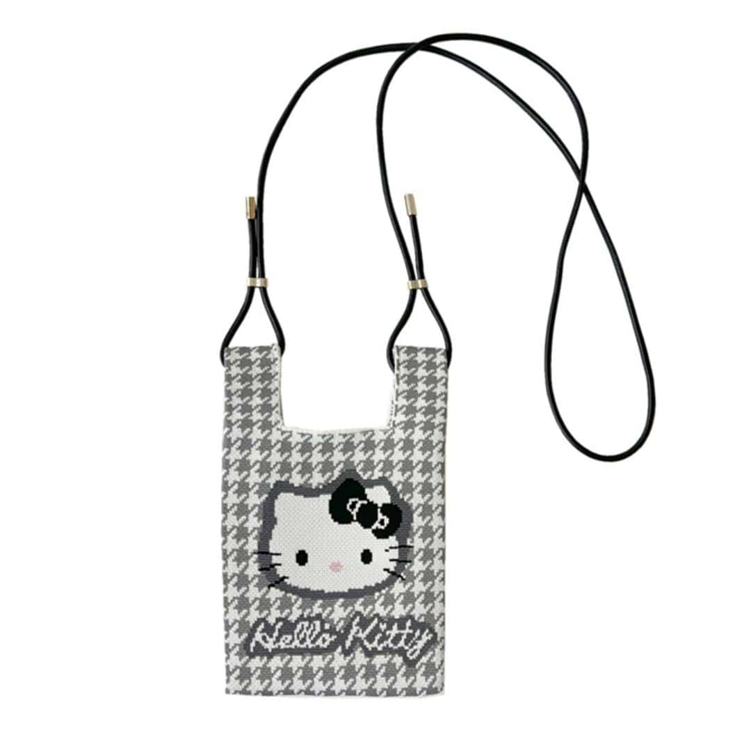 ルートート ミニ ショルダー 通販 ショルダーバッグ IP.BRニット.サンリオキャラクターズ-B キャラクター ミニショルダーバッグ 斜め掛け 肩掛け かわいい 可愛い おしゃれ お出かけ 小さめ お散歩 女性 バッグ プレゼント ギフト ROOTOTE houndstooth ・