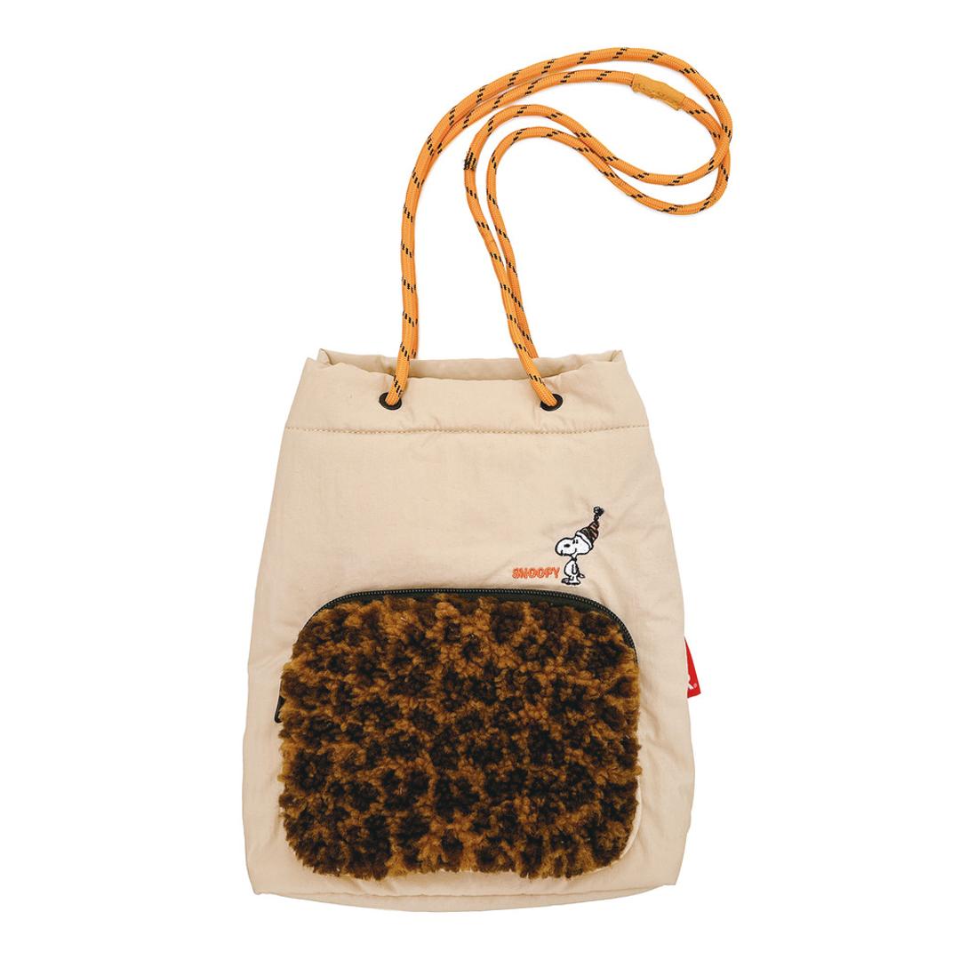 ルートート スヌーピー ROOTOTE 8411 通販 ショルダーバッグ ショルダーバック レディース 小さめ 肩掛け おしゃれ かわいい ふわふわ もこもこ Pochette ポシェット BOA ボア PEANUTS ピーナッツ SNOOPY レディースバッグ BEIGE ・