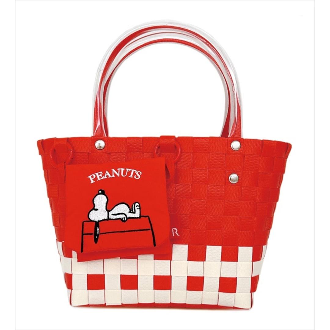 ルートート スヌーピー ROOTOTE 8439 通販 かごバッグ トートバッグ カゴバック かご ミニトートバッグ お散歩バッグ ポーチ付き レディース 軽量 軽い 自立 ベビールー baby roo バスケット 小物入れ インテリア レディースバッグ Doghouse ・
