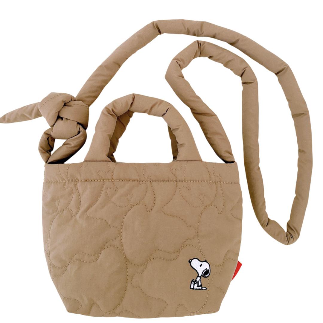 ルートート ROOTOTE ショルダーバッグ 8449 通販 スヌーピー SNOOPY ピーナッツ 斜めがけバッグ ミニバッグ 大人 小さめ 軽量 軽い 旅行 babyroo ベビールー キルト キルティング おしゃれ かわいい ナイロン レディースバッグ Beige ・