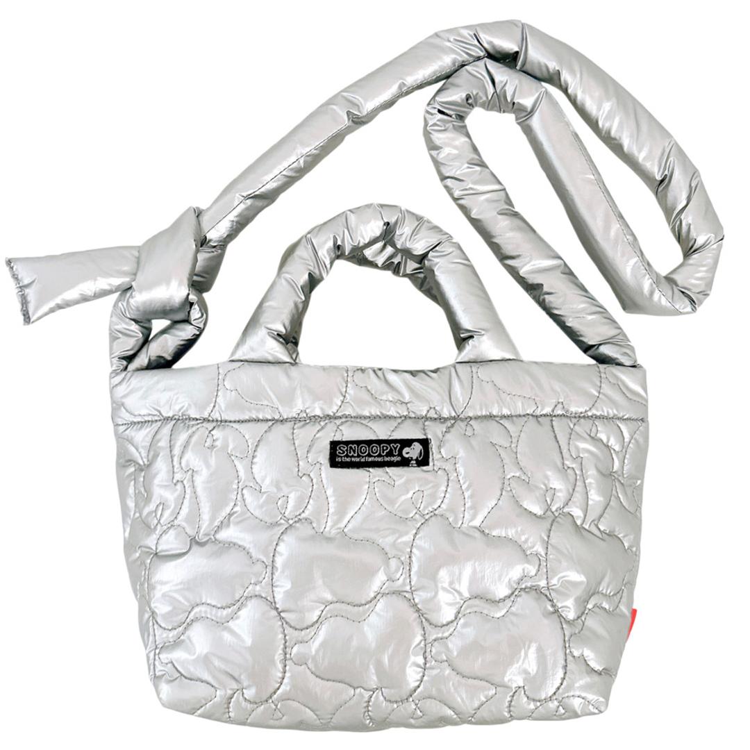 ルートート ROOTOTE ショルダーバッグ 8451 通販 スヌーピー SNOOPY 斜めがけバッグ トートバッグ 通勤 通学 サブバッグ 小さめ 軽量 軽い 旅行 DELI キルト キルティング おしゃれ かわいい ピーナッツ ナイロン レディース s-silver ・